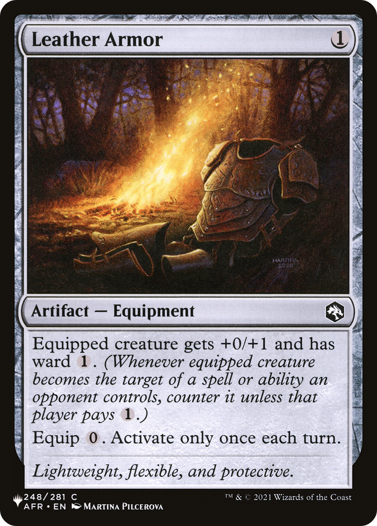 Leather Armor (LIST-AFR-248) [Mystery Booster] The List MTG Single Wizards of the Coast