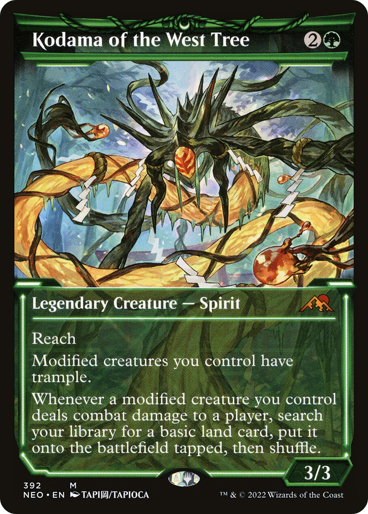 Kodama of the West Tree (NEO-392) [Kamigawa: Neon Dynasty] (Showcase) MTG Single Wizards of the Coast
