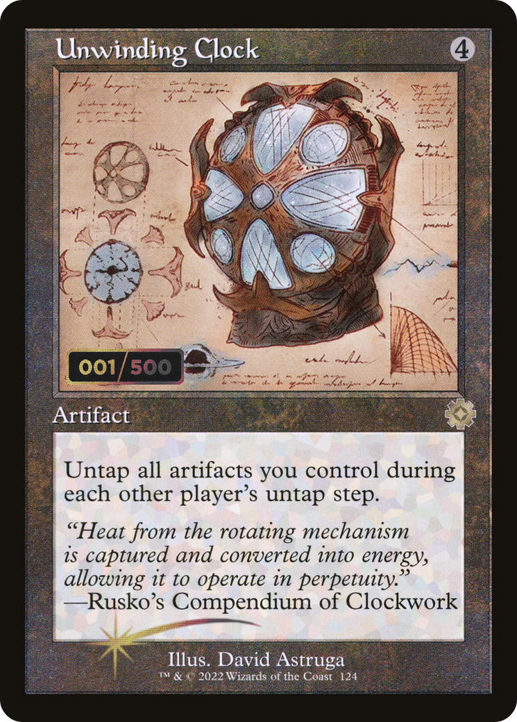 Unwinding Clock (BRR-124Z) [The Brothers' War Retro Artifacts] Foil MTG Single Wizards of the Coast