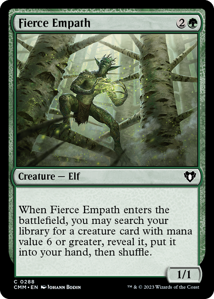 Fierce Empath (CMM-288) [Commander Masters] Foil MTG Single Wizards of the Coast