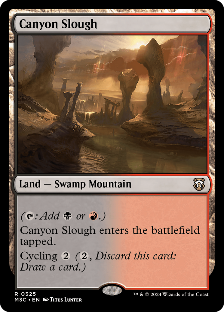 Canyon Slough (M3C-325) [Modern Horizons 3 Commander] MTG Single Wizards of the Coast