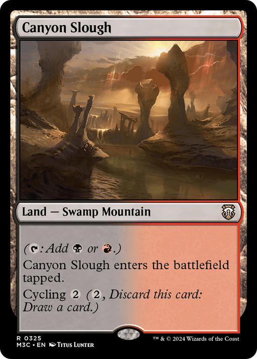 Canyon Slough (M3C-325) [Modern Horizons 3 Commander] MTG Single Wizards of the Coast