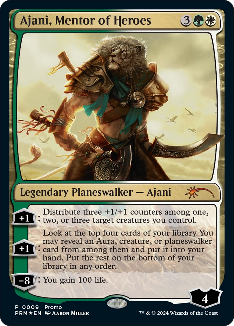 Ajani, Mentor of Heroes (Deluxe Commander Kit) (UMP-009) [Misc] Media and Collaboration Promos Foil MTG Single Wizards of the Coast