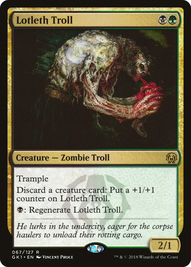 Lotleth Troll (GR1-067) [Misc] GRN Guild Kit MTG Single Wizards of the Coast
