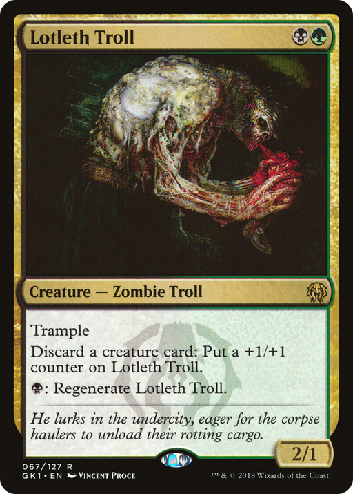 Lotleth Troll (GR1-067) [Misc] GRN Guild Kit MTG Single Wizards of the Coast