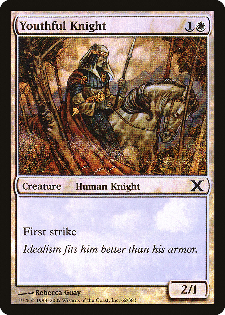 Youthful Knight (10E-62★) [Tenth Edition] Foil MTG Single Wizards of the Coast