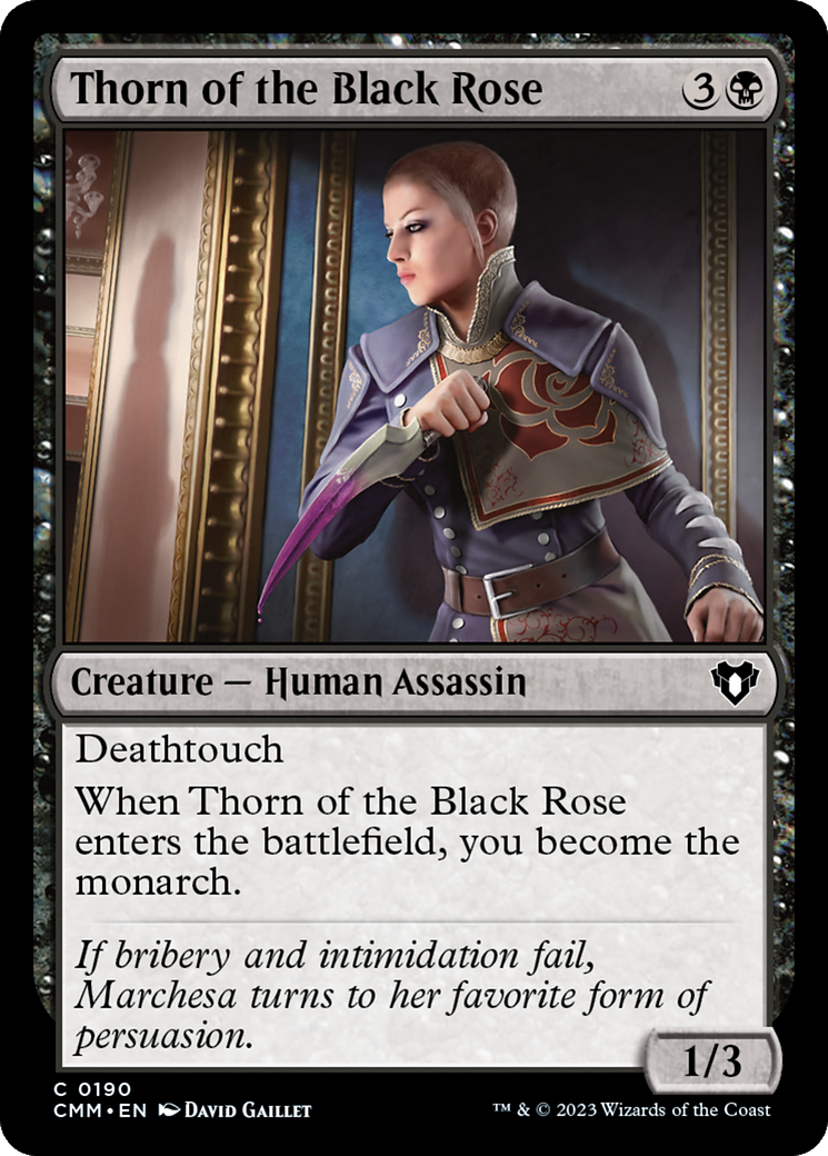 Thorn of the Black Rose (CMM-190) [Commander Masters] MTG Single Wizards of the Coast
