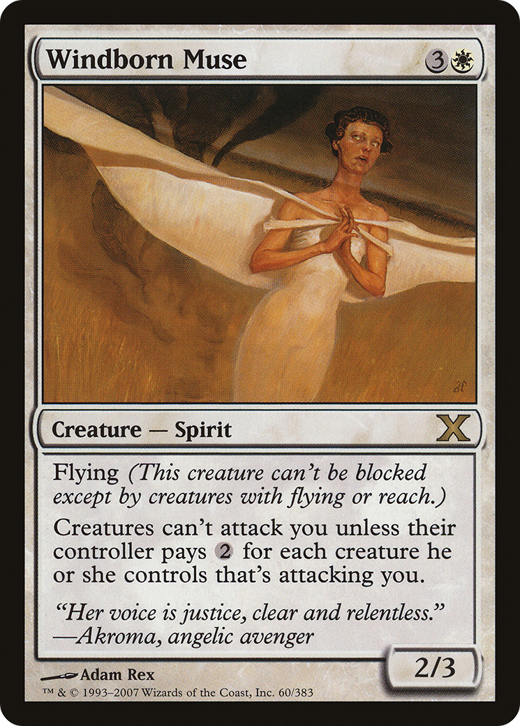 Windborn Muse (10E-060) [Tenth Edition] MTG Single Wizards of the Coast