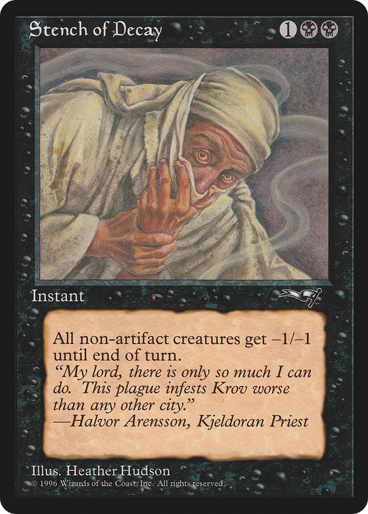 Stench of Decay (ALL-61B) [Alliances] MTG Single Wizards of the Coast