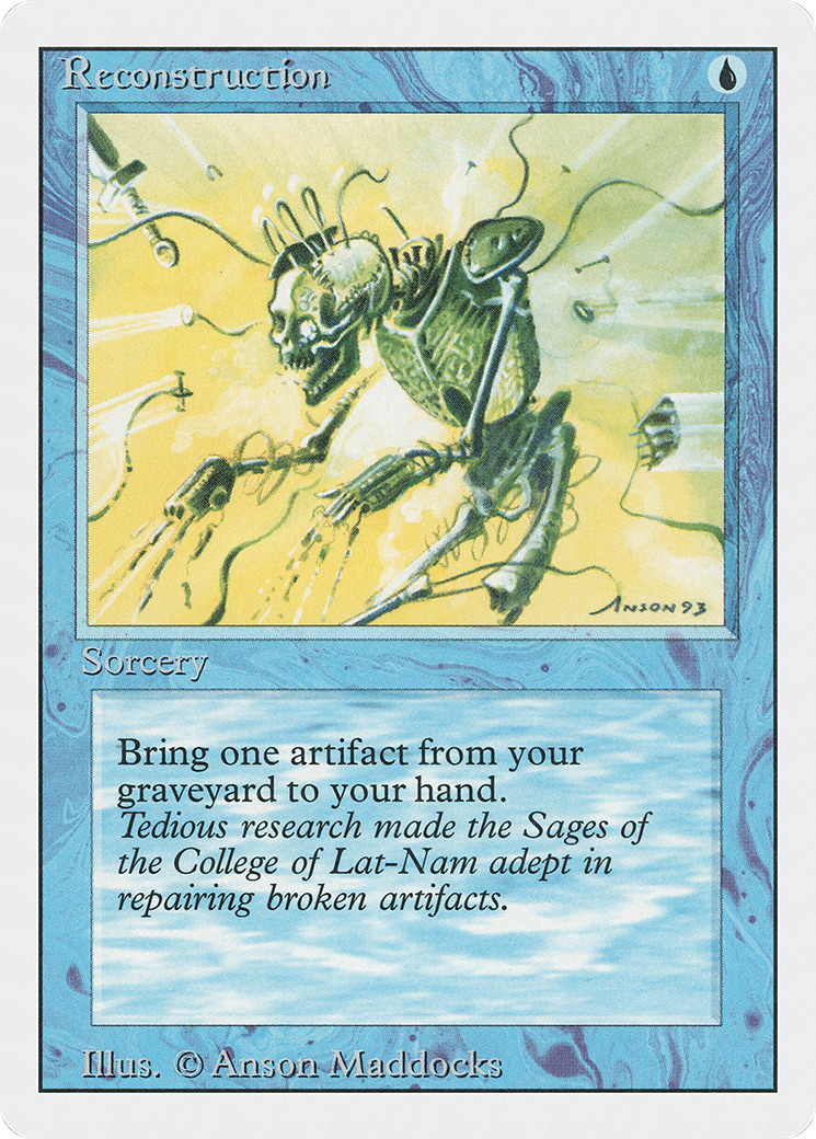 Reconstruction (3ED-077) [Revised Edition] MTG Single Wizards of the Coast