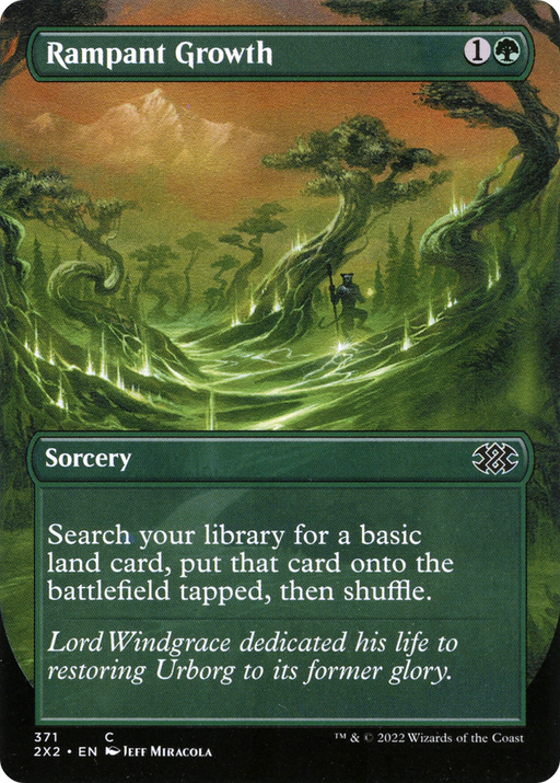 Rampant Growth (2X2-371) [Double Masters 2022] (Borderless) MTG Single Wizards of the Coast