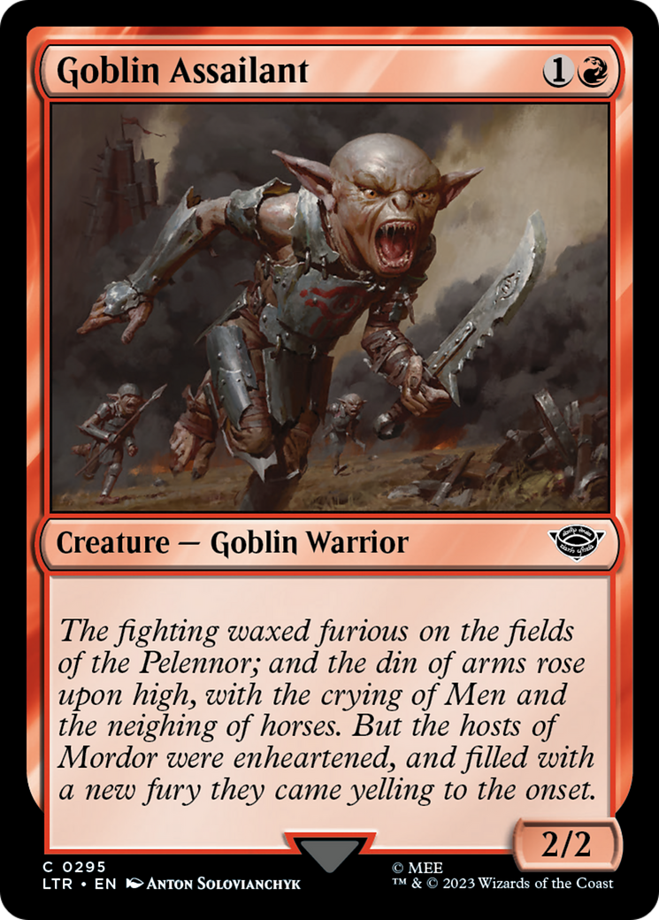 Goblin Assailant (LTR-295) [The Lord of the Rings: Tales of Middle-earth] MTG Single Wizards of the Coast