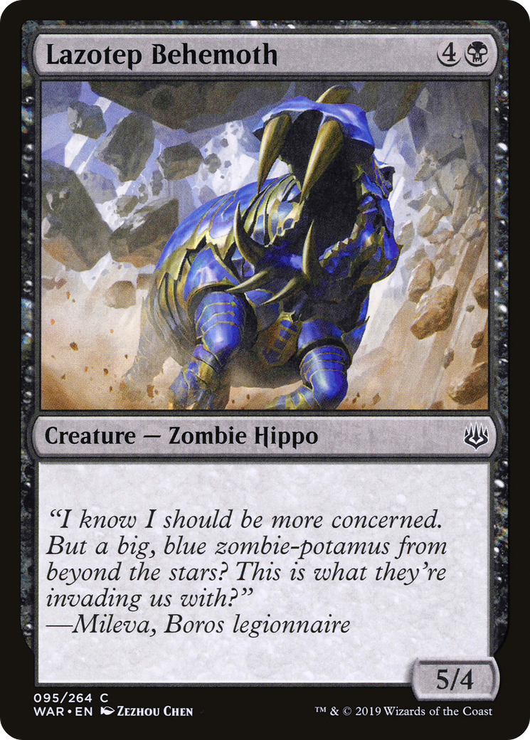 Lazotep Behemoth (WAR-095) [War of the Spark] Foil MTG Single Wizards of the Coast