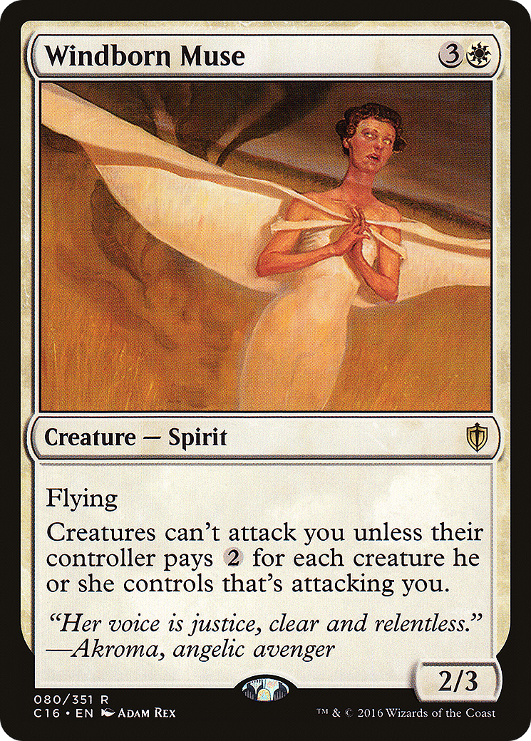 Windborn Muse (C16-080) [Commander 2016] MTG Single Wizards of the Coast