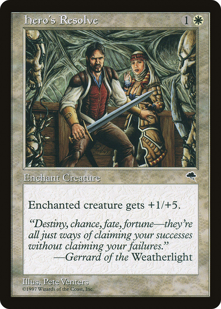 Hero's Resolve (TMP-023) [Tempest] MTG Single Wizards of the Coast