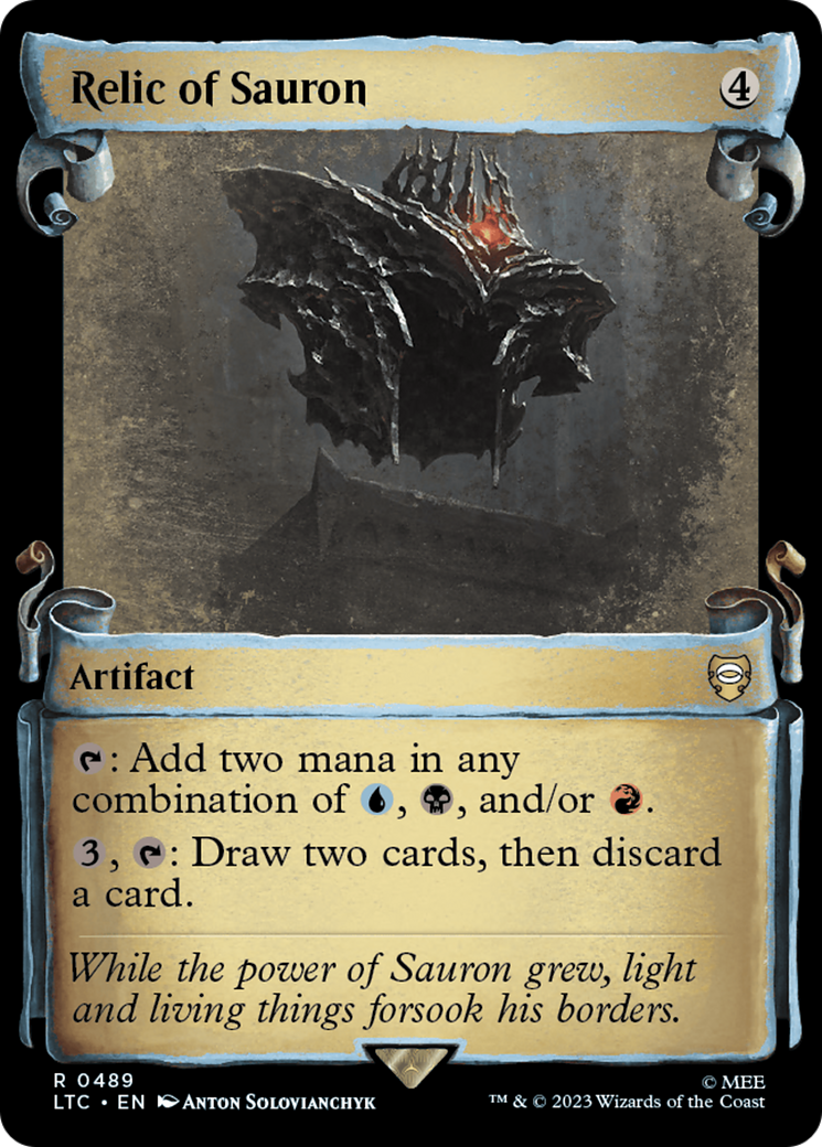 Relic of Sauron (LTC-489) [Tales of Middle-earth Commander] (Showcase) MTG Single Wizards of the Coast