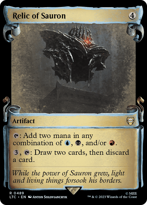 Relic of Sauron (LTC-489) [Tales of Middle-earth Commander] (Showcase) MTG Single Wizards of the Coast