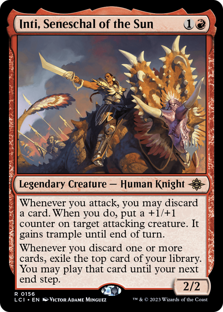 Inti, Seneschal of the Sun (PPLCI-156) [The Lost Caverns of Ixalan Promos] Foil MTG Single Wizards of the Coast