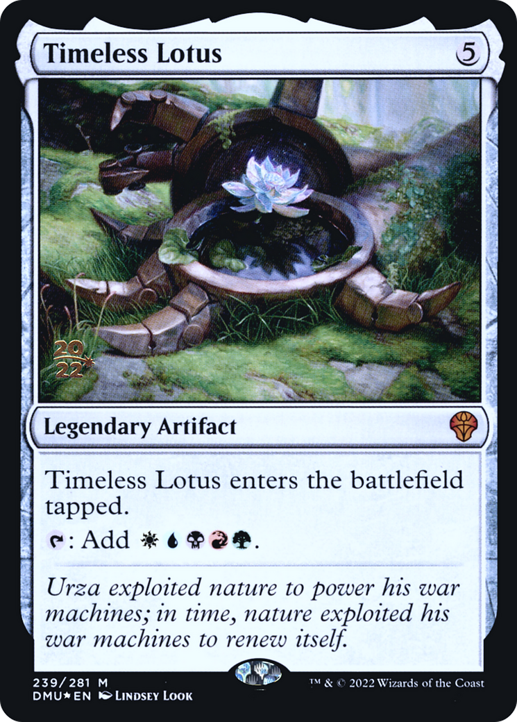 Timeless Lotus (PRE-239) [Dominaria United Promos] Foil MTG Single Wizards of the Coast