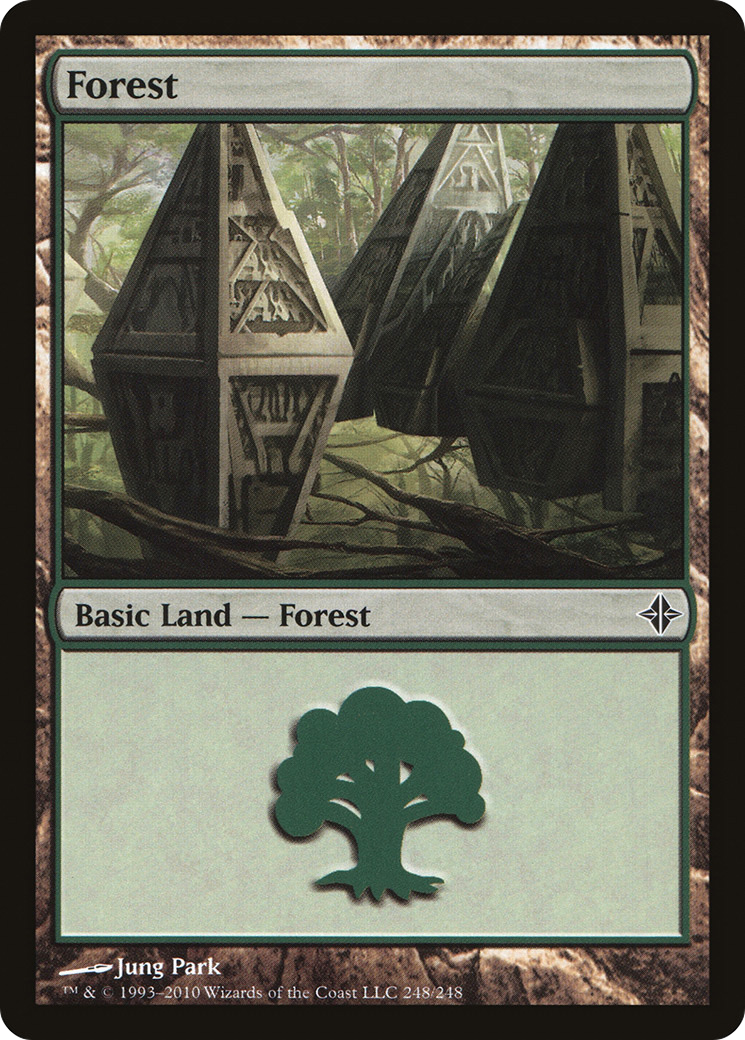 Forest (ROE-248) [Rise of the Eldrazi] Foil MTG Single Wizards of the Coast
