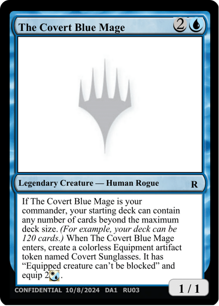 The Covert Blue Mage (UNK-RU03C) [Misc] Unknown Event MTG Single Wizards of the Coast