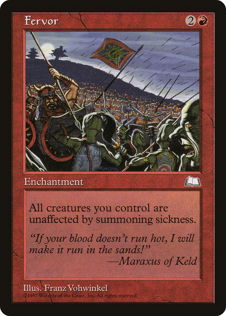 Fervor (WTH-099) [Weatherlight] MTG Single Wizards of the Coast