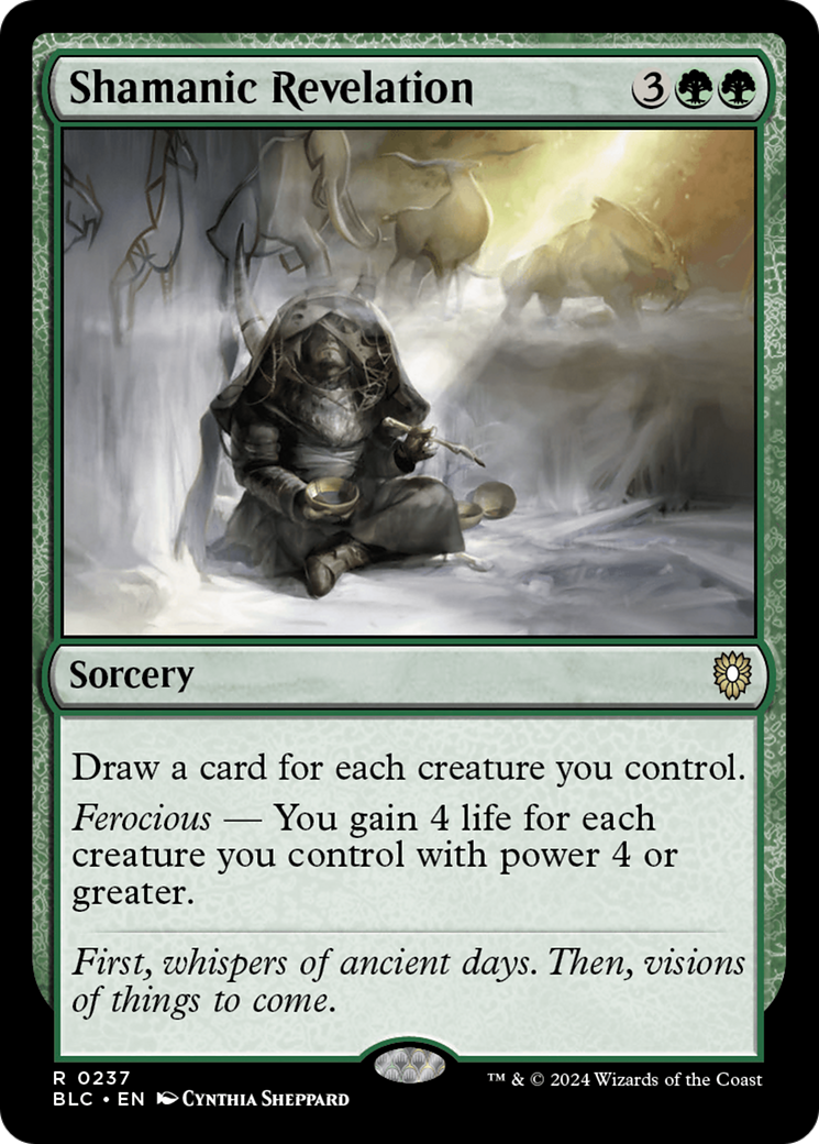 Shamanic Revelation (BLC-237) [Bloomburrow Commander] MTG Single Wizards of the Coast