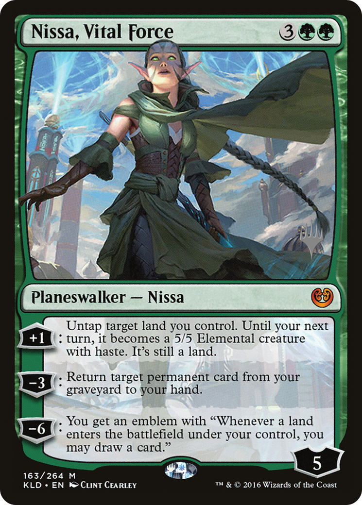 Nissa, Vital Force (PPZNR-163) [Kaladesh Promos] Foil MTG Single Wizards of the Coast