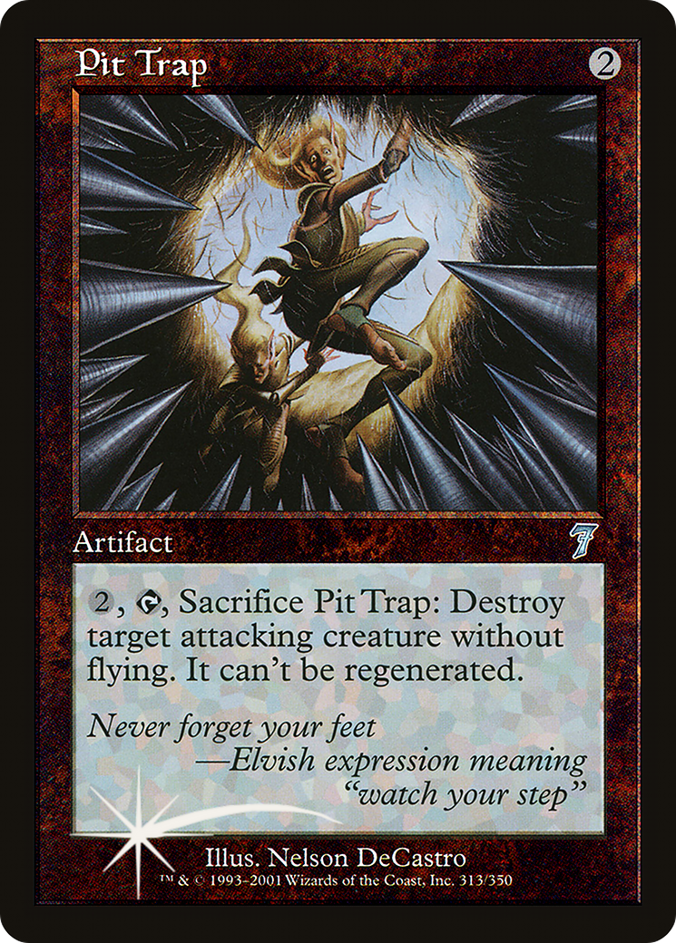 Pit Trap (7ED-313) [7th Edition] Foil MTG Single Wizards of the Coast