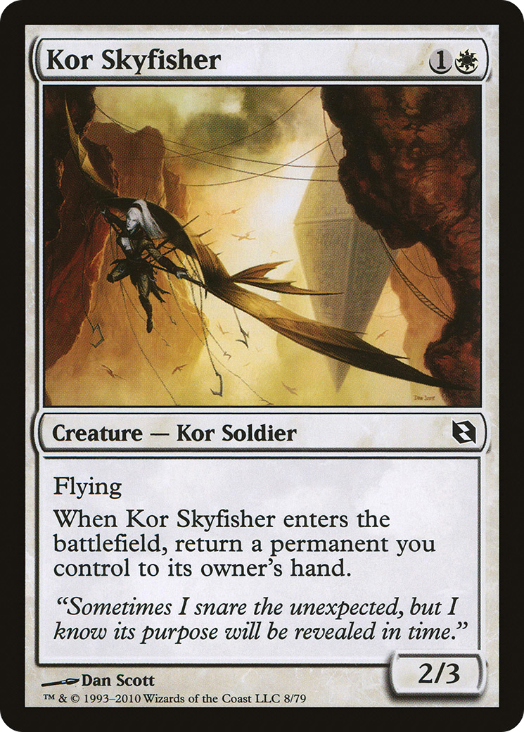 Kor Skyfisher (DDF-008) [Misc] Duel Decks: Elspeth vs. Tezzeret MTG Single Wizards of the Coast