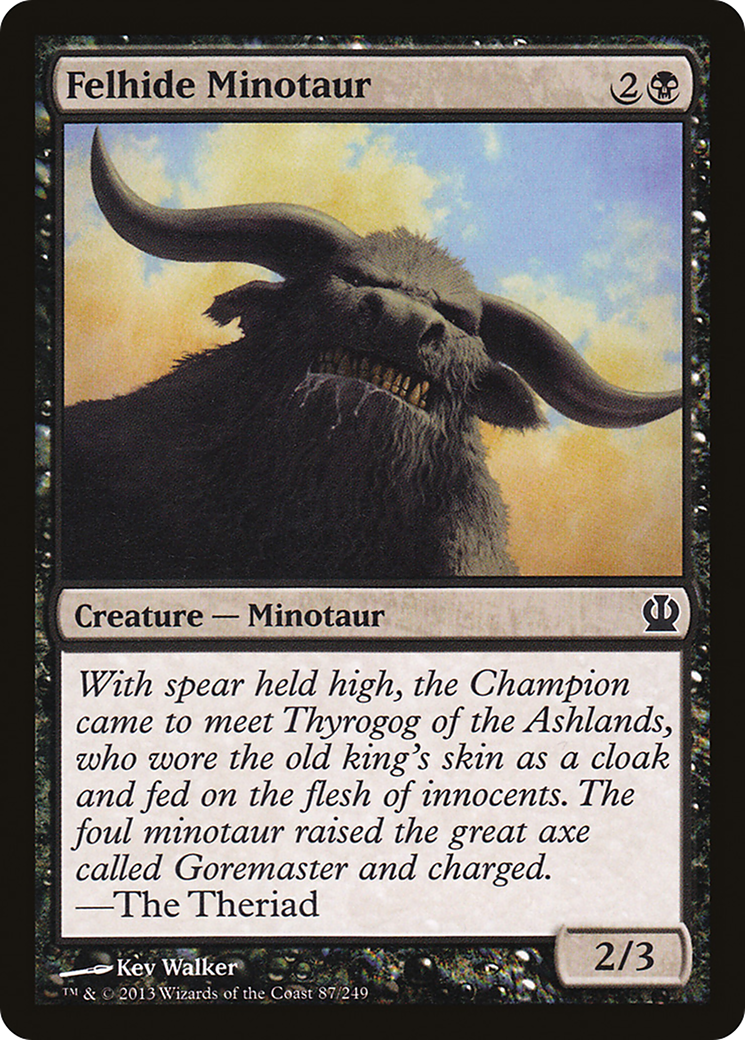 Felhide Minotaur (THS-087) [Theros] Foil MTG Single Wizards of the Coast