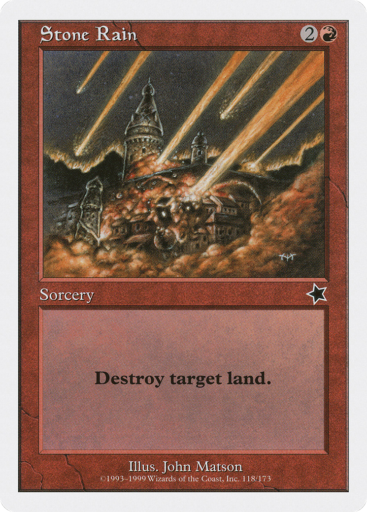 Stone Rain (S99-118) [Misc] Starter 1999 MTG Single Wizards of the Coast