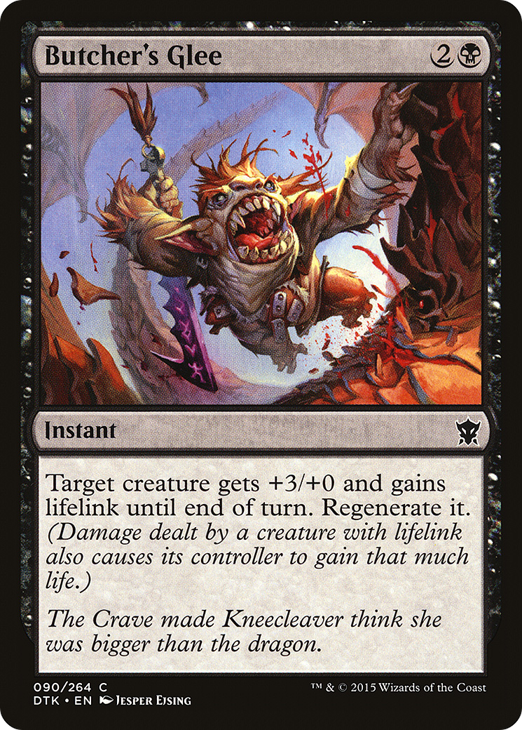 Butcher's Glee (DTK-090) [Dragons of Tarkir] MTG Single Wizards of the Coast