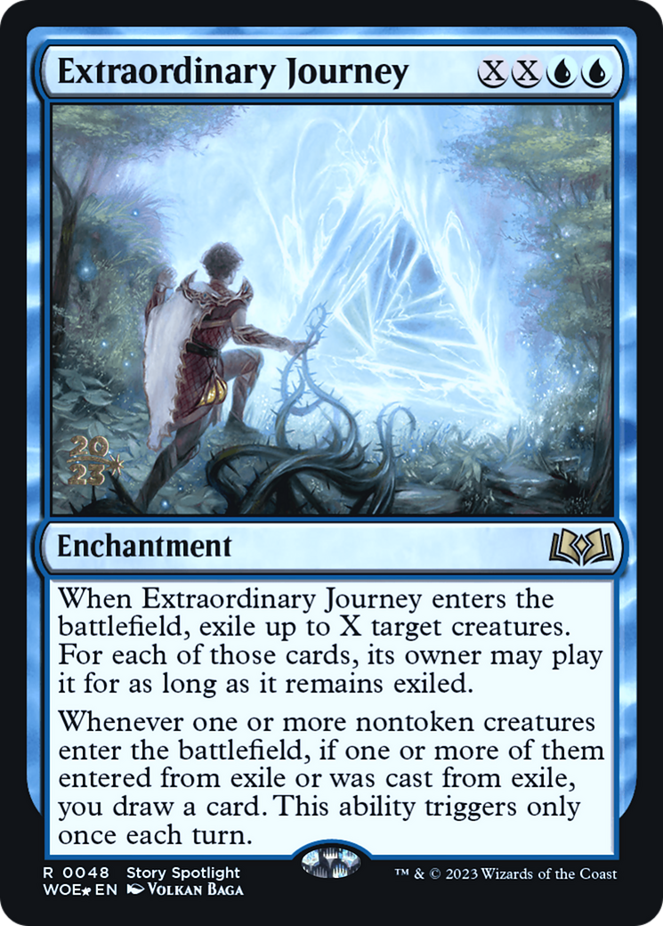 Extraordinary Journey (PRE-048) [Wilds of Eldraine Promos] Foil MTG Single Wizards of the Coast