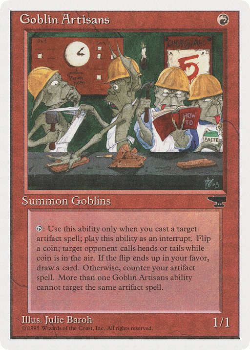 Goblin Artisans (CHR-048) [Chronicles] MTG Single Wizards of the Coast