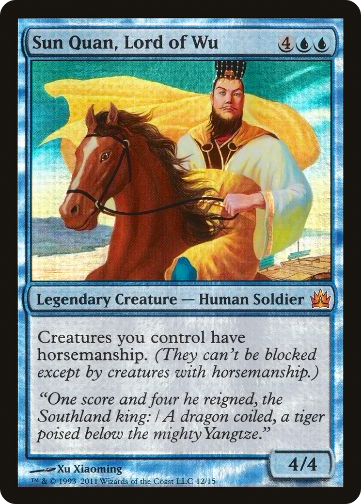 Sun Quan, Lord of Wu (V11-) [Misc] From the Vault: Legends Foil MTG Single Wizards of the Coast