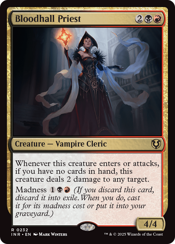 Bloodhall Priest (INR-232) [Innistrad Remastered] Foil MTG Single Wizards of the Coast