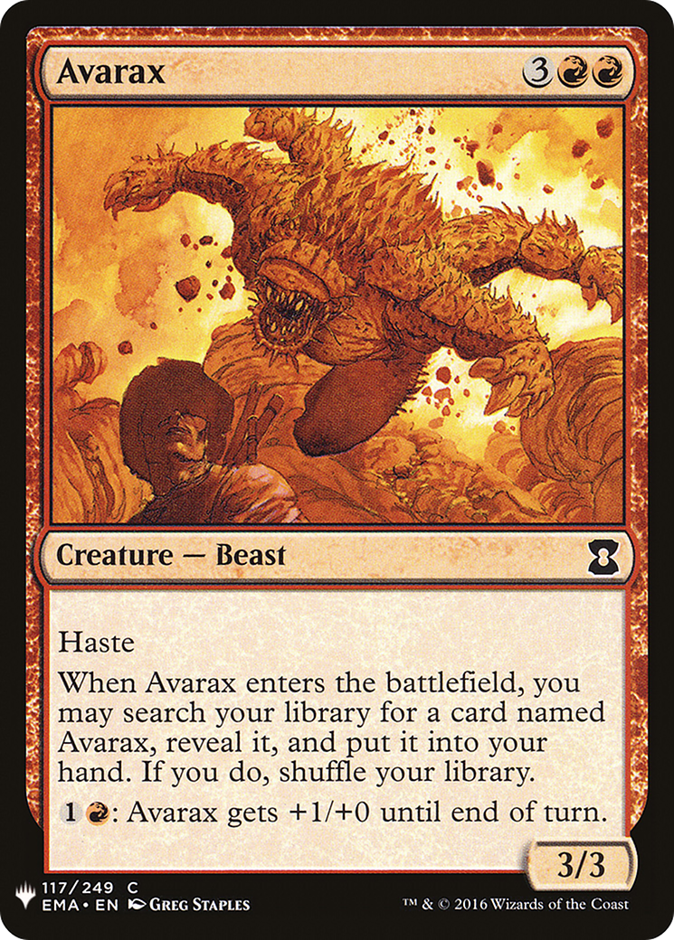 Avarax (LIST-EMA-117) [Mystery Booster] The List MTG Single Wizards of the Coast