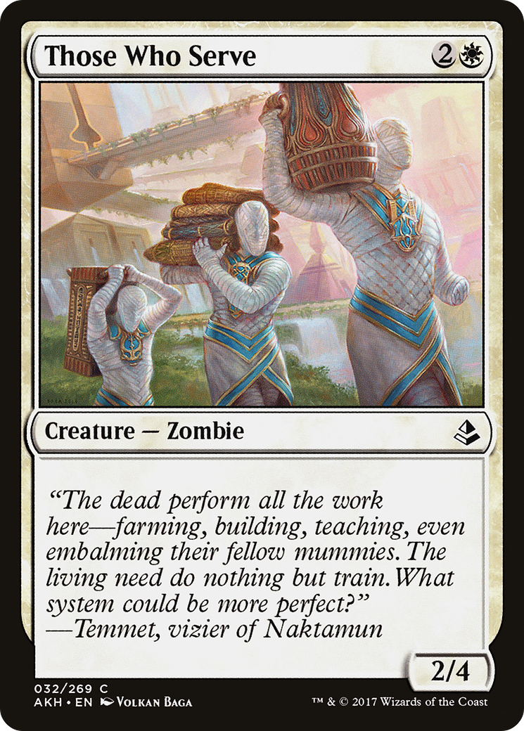 Those Who Serve (AKH-032) [Amonkhet] MTG Single Wizards of the Coast