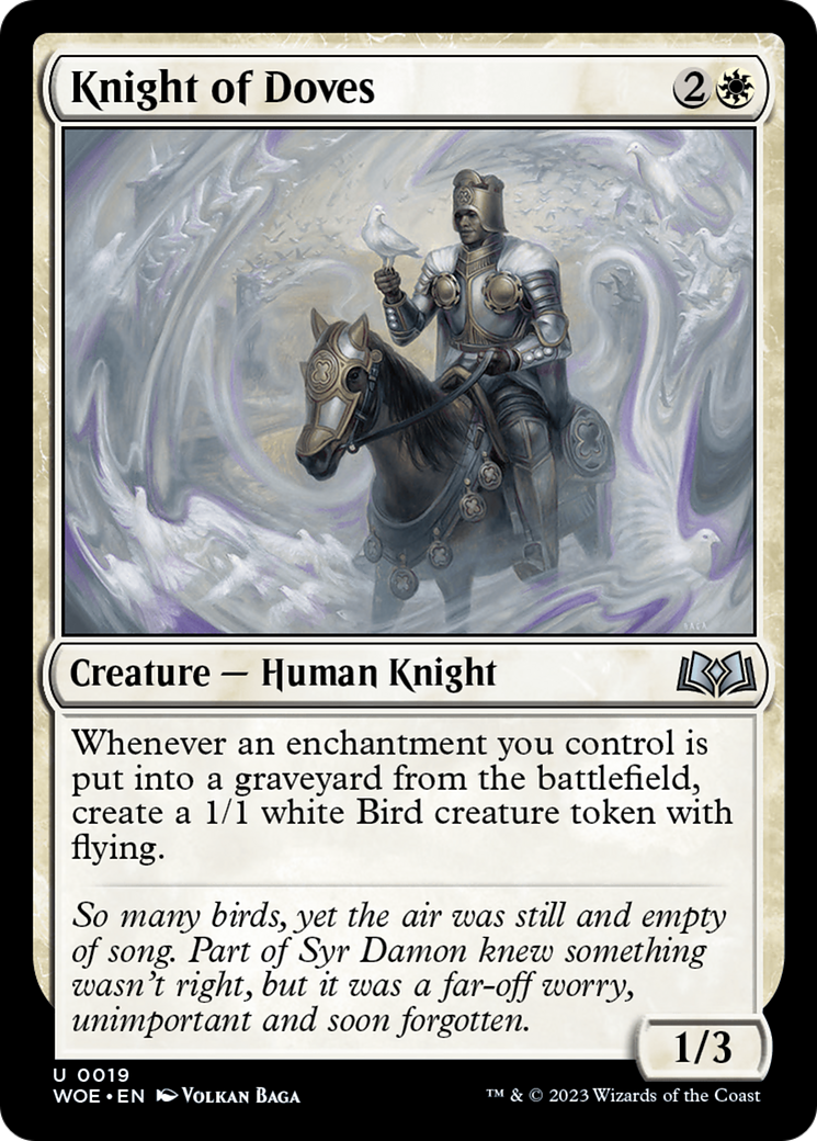 Knight of Doves (WOE-019) [Wilds of Eldraine] Foil MTG Single Wizards of the Coast