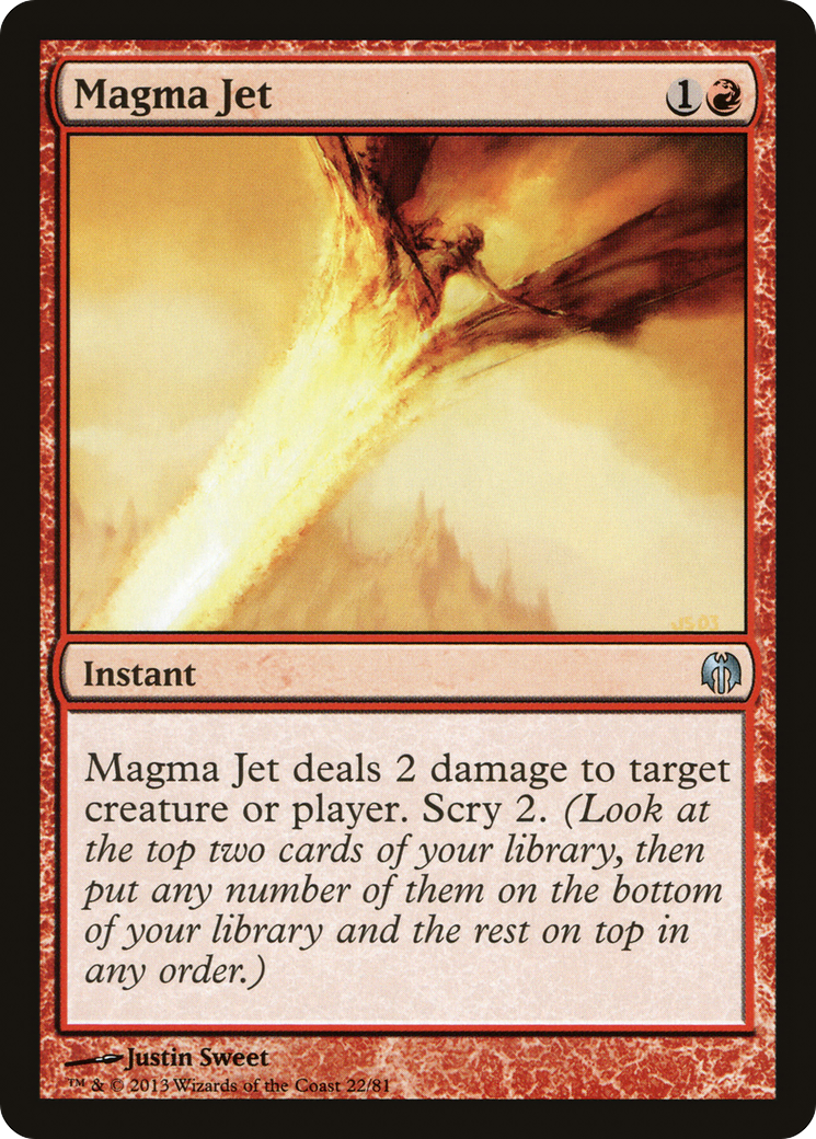 Magma Jet (DDL-022) [Misc] Duel Decks: Heroes vs. Monsters MTG Single Wizards of the Coast