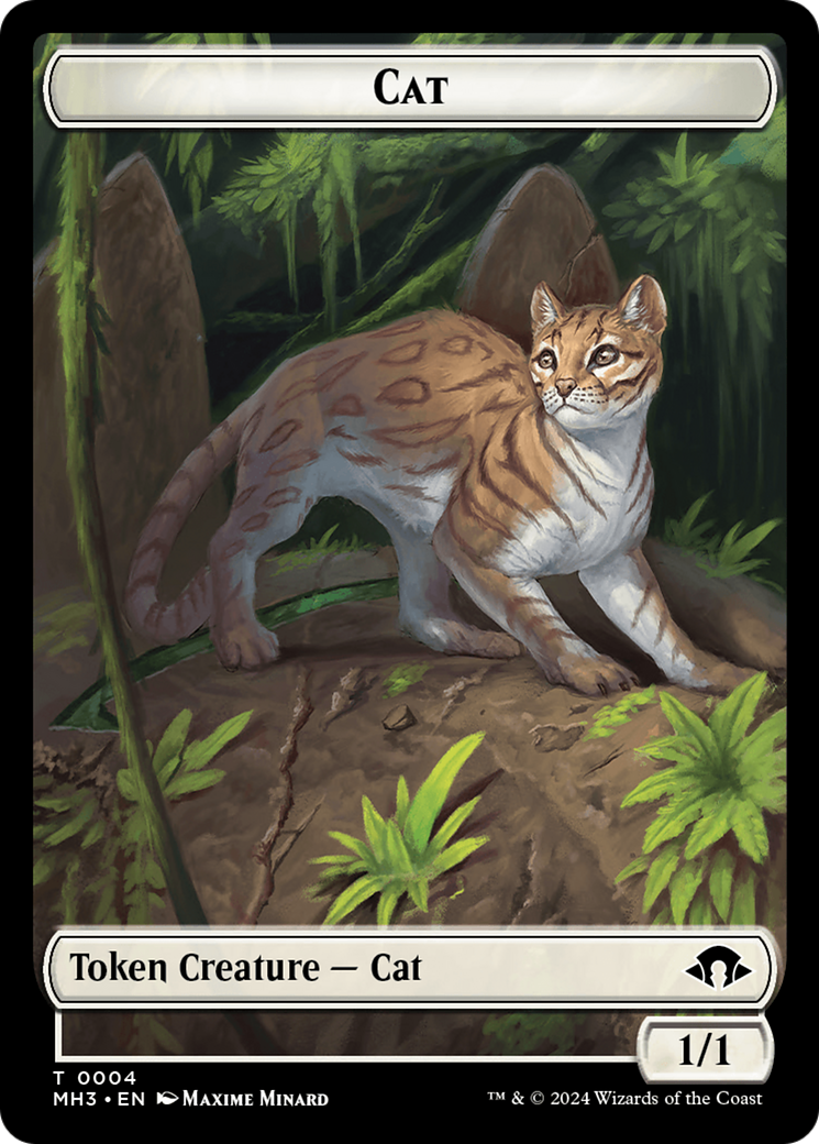 Eldrazi Spawn // Cat Double-Sided Token [Modern Horizons 3 Tokens] MTG Single Magic: The Gathering   