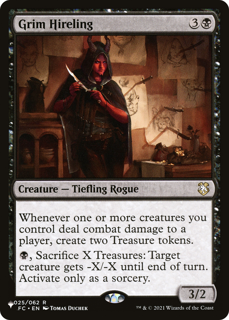 Grim Hireling (LIST-025/062) [Mystery Booster] The List MTG Single Wizards of the Coast