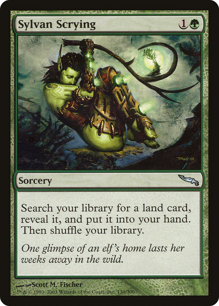 Sylvan Scrying (MRD-130) [Mirrodin] Foil MTG Single Wizards of the Coast