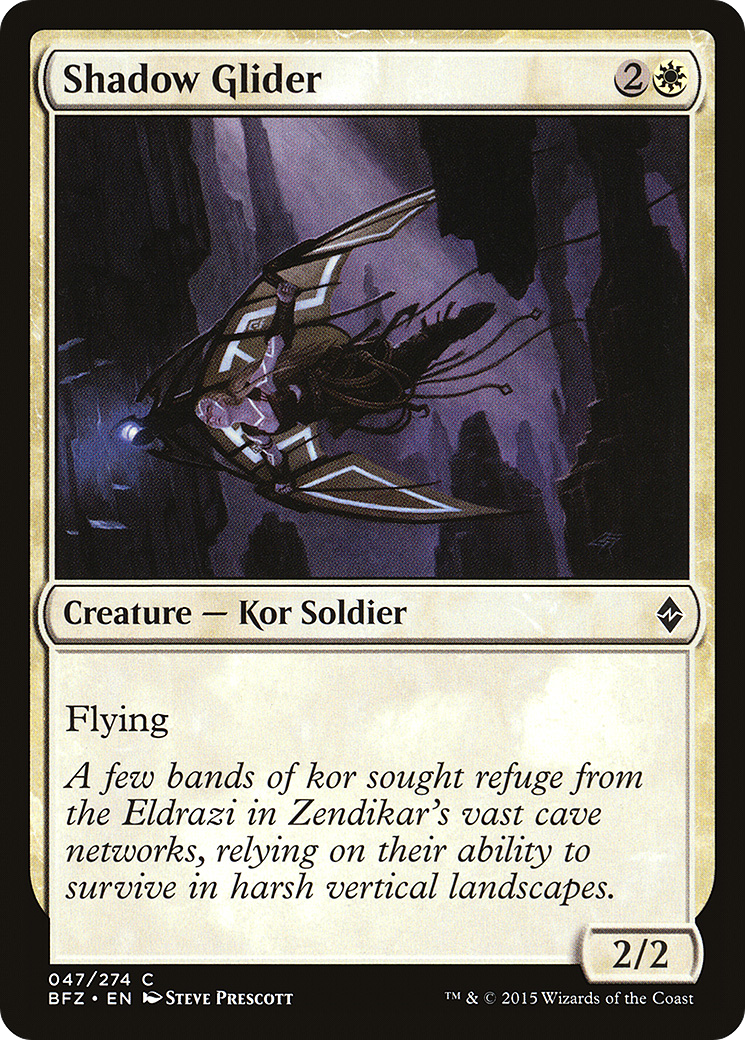 Shadow Glider (BFZ-047) [Battle for Zendikar] Foil MTG Single Wizards of the Coast