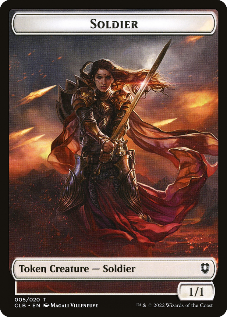 Soldier (CLB-005) [Tokens] Battle for Baldur's Gate Tokens MTG Single Wizards of the Coast
