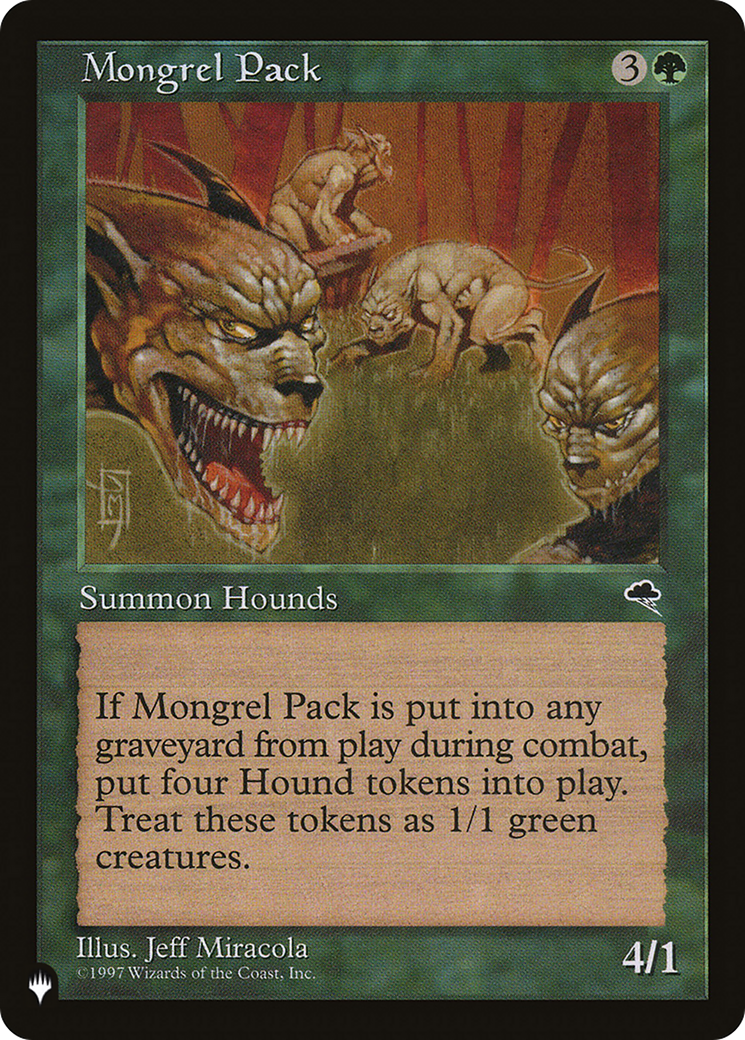 Mongrel Pack (LIST-TMP-237) [Mystery Booster] The List MTG Single Wizards of the Coast