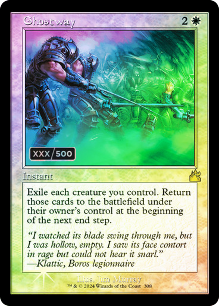 Ghostway (Serial Numbered) (RVR-308) [Ravnica Remastered] Foil MTG Single Wizards of the Coast