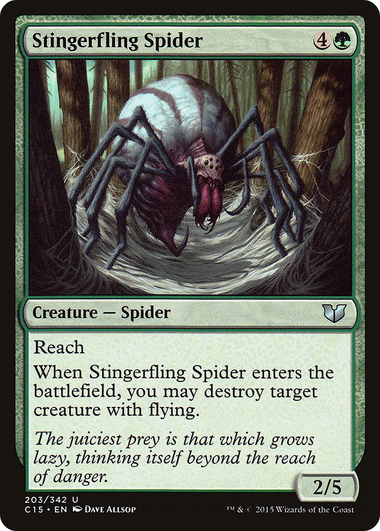 Stingerfling Spider (C15-203) [Commander 2015] MTG Single Wizards of the Coast