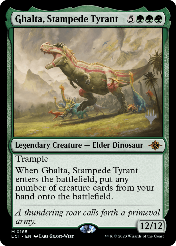Ghalta, Stampede Tyrant (PPLCI-185) [The Lost Caverns of Ixalan Promos] MTG Single Wizards of the Coast